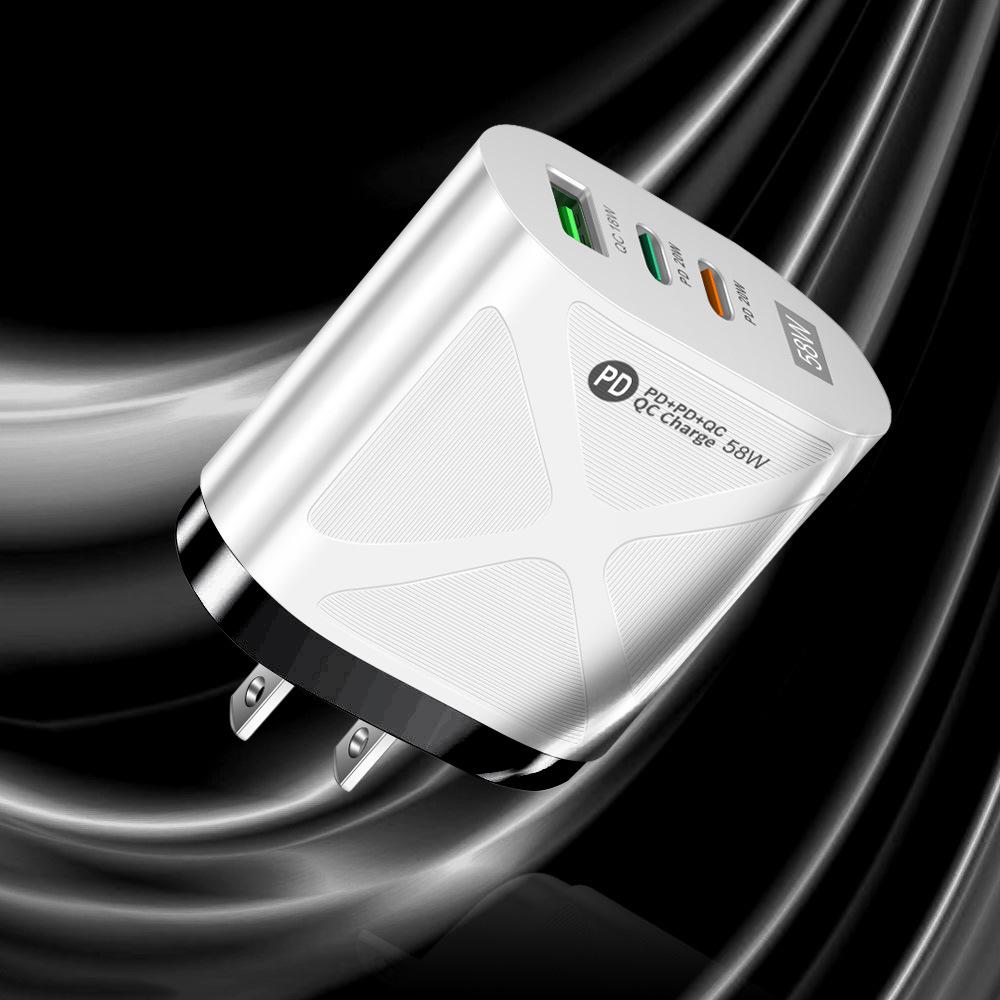 58W Dual Fast Charger 2PD+QC3.0 with EU/US/UK/AU Plugs
58W Dual Fast Charger 2PD+QC3.0 with EU/US/UK/AU Plugs