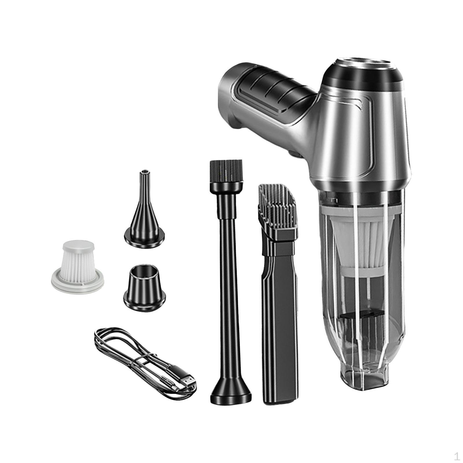 Cordless Car Vacuum Cleaner, Air Duster 120W High Power, Low Noise with 4 Nozzles 5V Hand
Cordless Car Vacuum Cleaner, Air Duster 120W High Power, Low Noise with 4 Nozzles 5V Hand