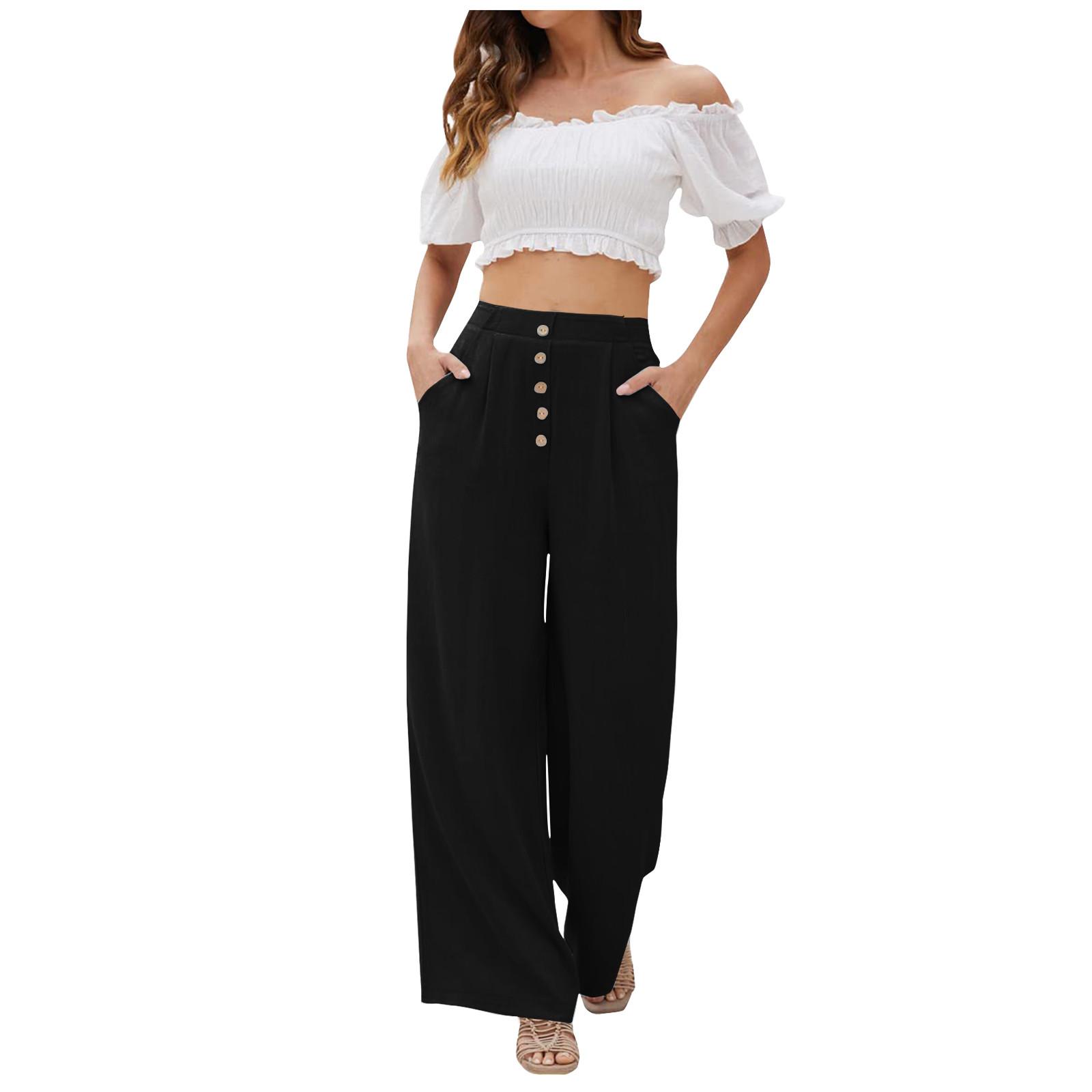 Women S Cotton And Linen Wide-Leg Pants Split Casual Elegant Trousers Elastic Yoga Pants Ladies Summer Pants Cotton And Linen Pants L чорний
Women S Cotton And Linen Wide-Leg Pants Split Casual Elegant Trousers Elastic Yoga Pants Ladies Summer Pants Cotton And Linen Pants L чорний