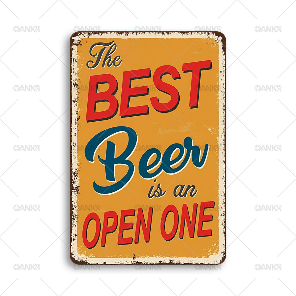 Vintage Metal Tin Sign Retro The Best Beer Is An Open One Poster Metal Signs for Man Cave Bar Garden Home Wall Decor Plaque 20x30cm(7.8x11.8inch)
Vintage Metal Tin Sign Retro The Best Beer Is An Open One Poster Metal Signs for Man Cave Bar Garden Home Wall Decor Plaque 20x30cm(7.8x11.8inch)