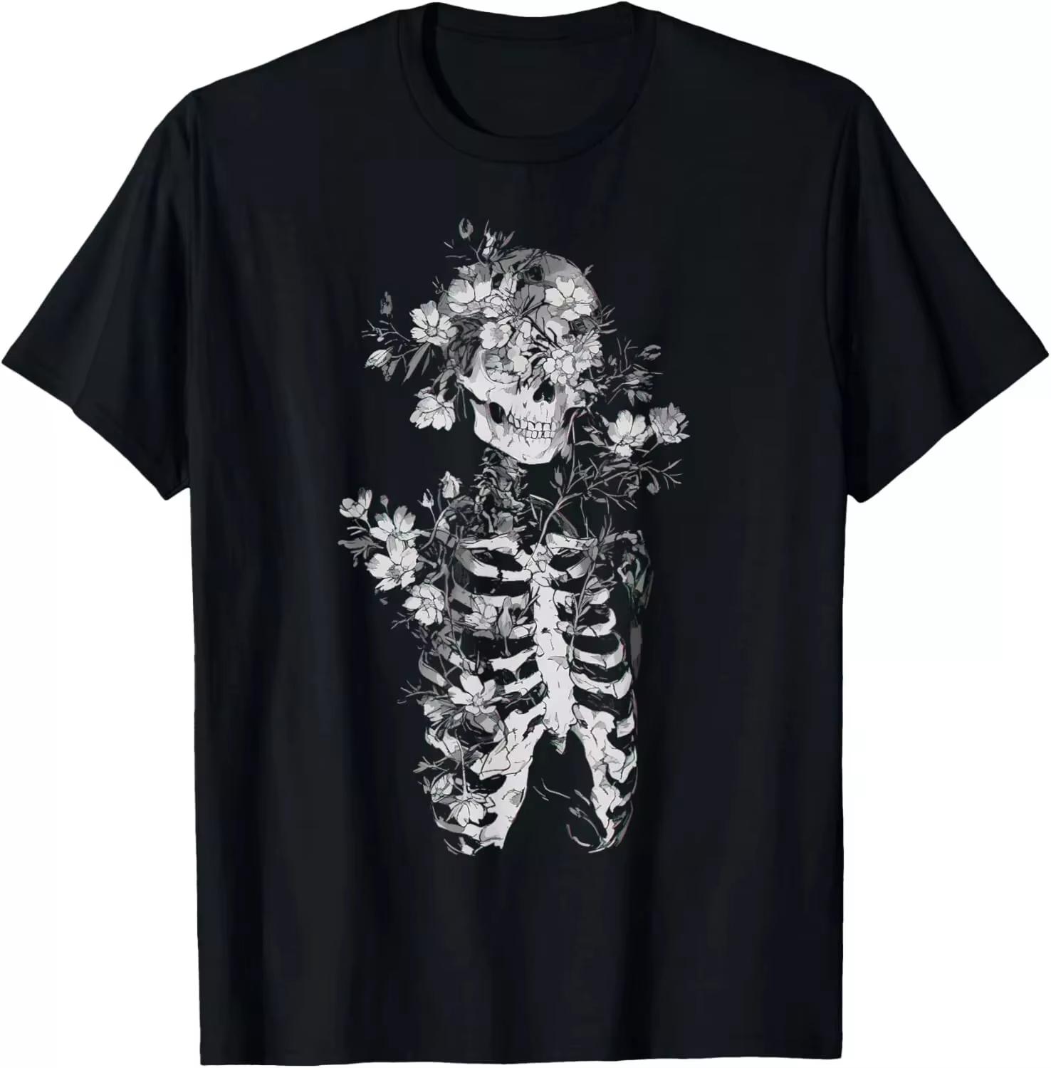 Floral Skull Flower Print T-Shirt Goth Occult Death Dark Alt Aesthetic T-Shirt Summer Casual Y2K Top Harajuku Women Men Clothing 3XL
Floral Skull Flower Print T-Shirt Goth Occult Death Dark Alt Aesthetic T-Shirt Summer Casual Y2K Top Harajuku Women Men Clothing 3XL