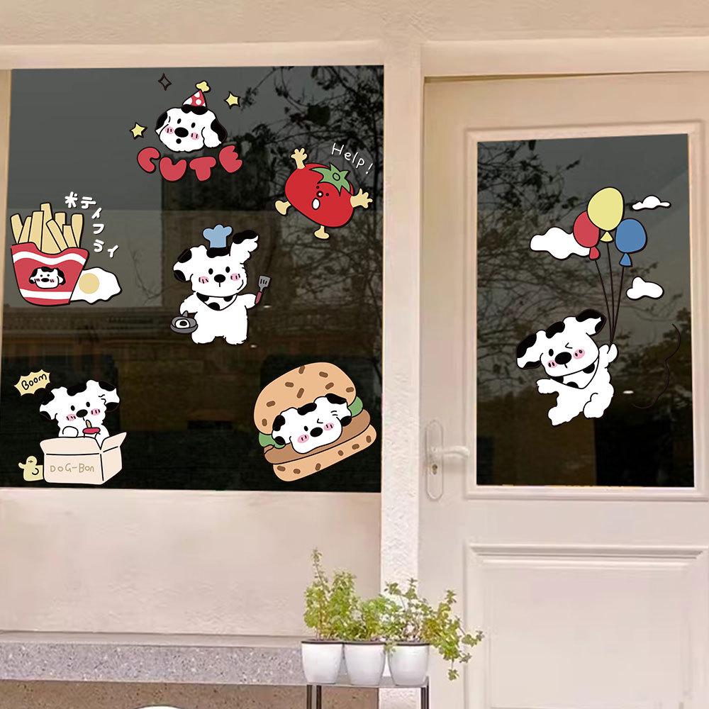 Мультяшные наклейки на окна с щенками для декора магазина молочного чая, жареной курицы, бургеров и картофеля фри Small
Мультяшные наклейки на окна с щенками для декора магазина молочного чая, жареной курицы, бургеров и картофеля фри Small