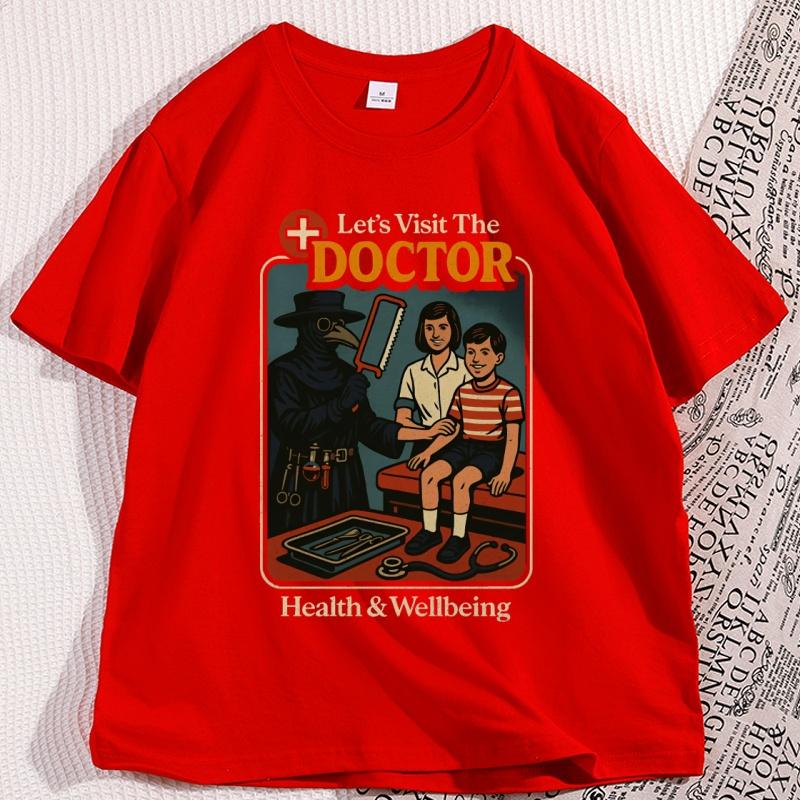 Goth Fashion Lets Visit The Doctor T Shirt Causal Cotton Short Sleve Black Humor Retro TShirt Men Women Loose Mens Clothing S
Goth Fashion Lets Visit The Doctor T Shirt Causal Cotton Short Sleve Black Humor Retro TShirt Men Women Loose Mens Clothing S