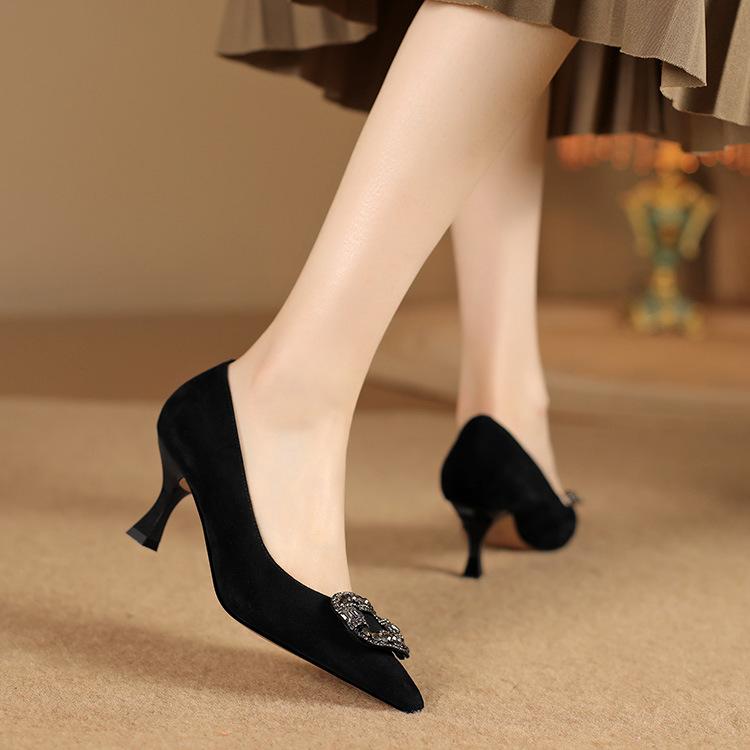 Rhinestone square buckle high heel single shoes women s shoes thin heel shallow mouth commuter professional shoes spring new elegant temperament lady 34
Rhinestone square buckle high heel single shoes women s shoes thin heel shallow mouth commuter professional shoes spring new elegant temperament lady 34