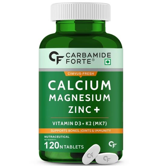 Carbamide Forte Calcium & Vitamin D3 Tablets | Calcium Magnesium Zinc - Bone Health & Joint Support - 120 Tablets
Carbamide Forte Calcium & Vitamin D3 Tablets | Calcium Magnesium Zinc - Bone Health & Joint Support - 120 Tablets