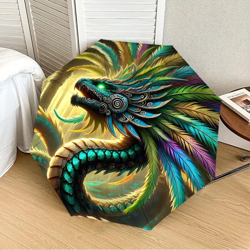 1PC Feathered Dragon Automatic 8-Bone Folding Umbrella - Durable Polyester & Iron Frame,Userfriendly Operation yy250929193
1PC Feathered Dragon Automatic 8-Bone Folding Umbrella - Durable Polyester & Iron Frame,Userfriendly Operation yy250929193