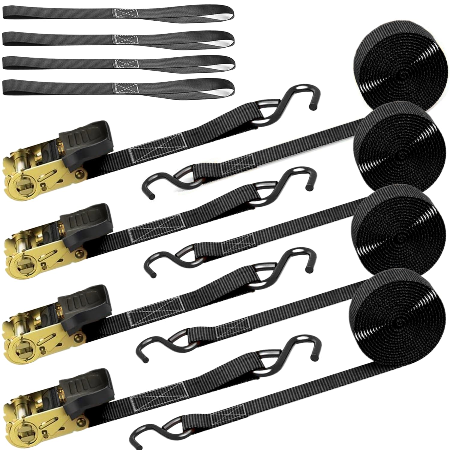 KOKITEA Black Lashing Ratchet Cargo Securement 4m 800kg Breaking Load per Maximum Load Capacity of for Moving and Transport Belt, Tie-Down Type, Belt,
KOKITEA Black Lashing Ratchet Cargo Securement 4m 800kg Breaking Load per Maximum Load Capacity of for Moving and Transport Belt, Tie-Down Type, Belt,