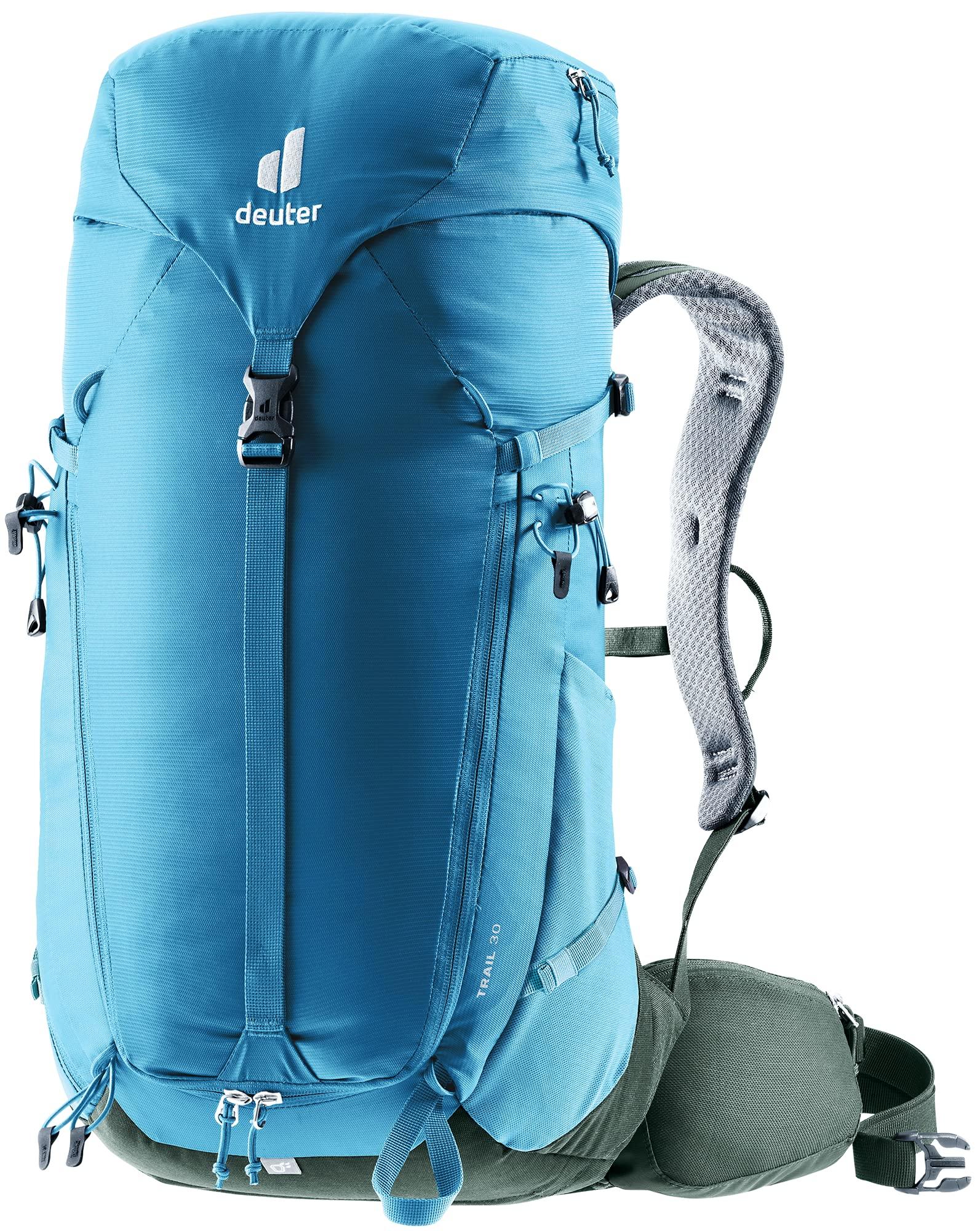 Туристичний рюкзак Deuter Trail 30 для альпінізму в кольорах Wave та Ivy
Туристичний рюкзак Deuter Trail 30 для альпінізму в кольорах Wave та Ivy