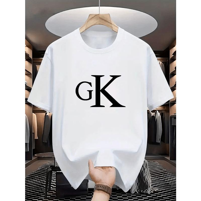 European sizes Men s T-shirt, GK Letter Trendy Pattern Print T-shirt - Casual Round Neck Short Sleeves, Summer Sportswear 4XL білий
European sizes Men s T-shirt, GK Letter Trendy Pattern Print T-shirt - Casual Round Neck Short Sleeves, Summer Sportswear 4XL білий
