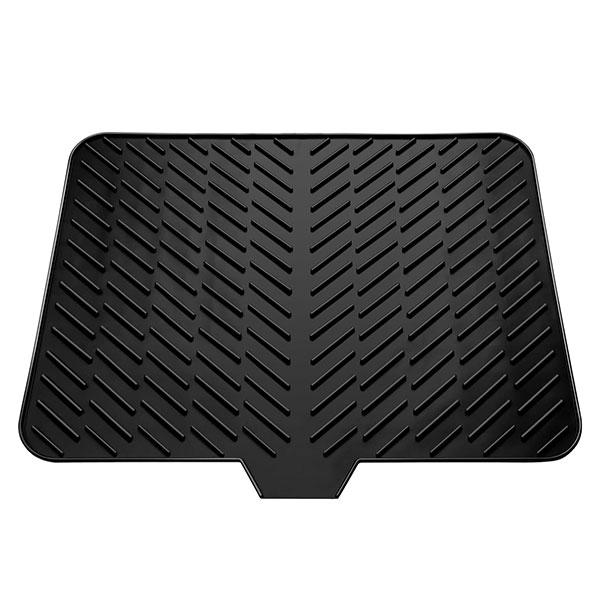 Silicone Dish Drying Mat Non-slipping Heat-Resistant Kitchen Hygienic Drying Pad Foldable Dish Rack Mat with Built-in Drain Lip 40 x 31cm чорний
Silicone Dish Drying Mat Non-slipping Heat-Resistant Kitchen Hygienic Drying Pad Foldable Dish Rack Mat with Built-in Drain Lip 40 x 31cm чорний
