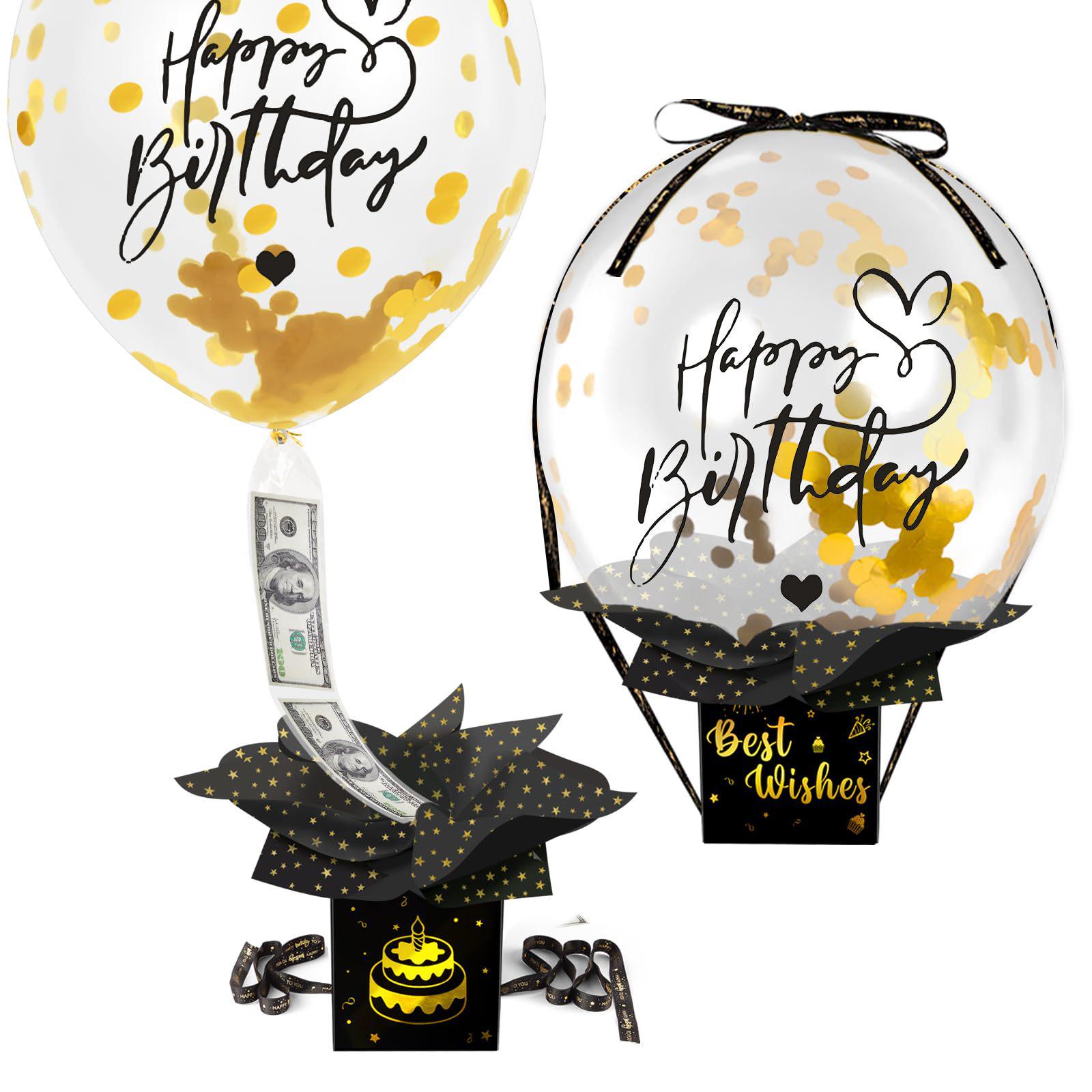 Enhanced Birthday Cash Balloon Box: Fun Money Pull-Out Gift 12x12x12 cm чёрный
Enhanced Birthday Cash Balloon Box: Fun Money Pull-Out Gift 12x12x12 cm чёрный