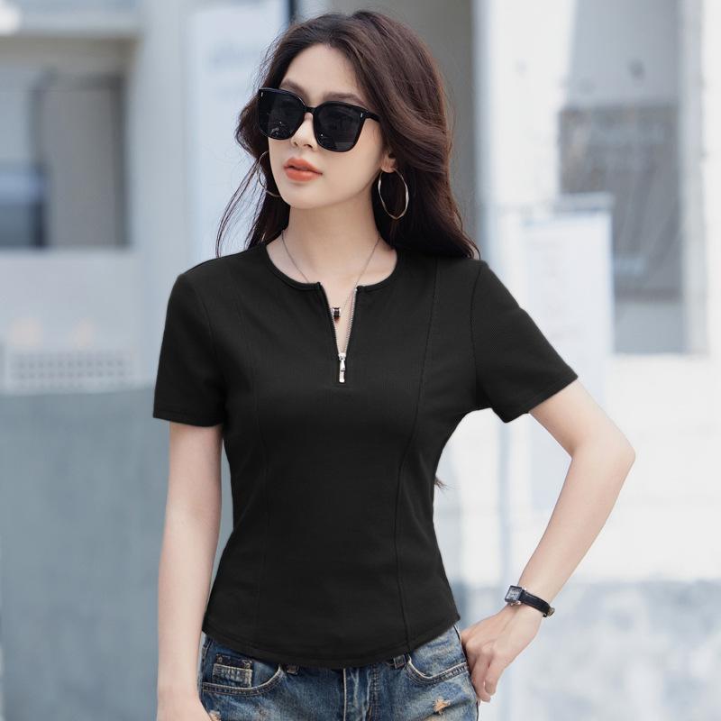 Модная футболка в корейском стиле, стройнящая и стильная, универсальная, с короткими рукавами и прямыми плечами, облегающий повседневный топ, эластичная S чёрный
Модная футболка в корейском стиле, стройнящая и стильная, универсальная, с короткими рукавами и прямыми плечами, облегающий повседневный топ, эластичная S чёрный
