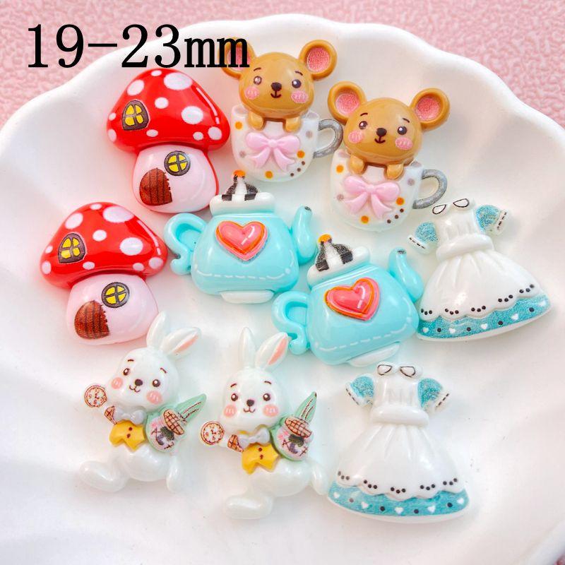 10Pcs New Cute Cartoon Mushrooms, Mice, Rabbits, Teapots Series Flat Back Resin Cabochons Scrapbooking DIY Jewelry Craft Decorat
10Pcs New Cute Cartoon Mushrooms, Mice, Rabbits, Teapots Series Flat Back Resin Cabochons Scrapbooking DIY Jewelry Craft Decorat