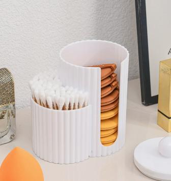 2 in 1 Cotton Swab and Makeup Pad Organizer Holder Container with Lid for Bathroom Vanity Countertop Storage and Easy Access One Size
2 in 1 Cotton Swab and Makeup Pad Organizer Holder Container with Lid for Bathroom Vanity Countertop Storage and Easy Access One Size
