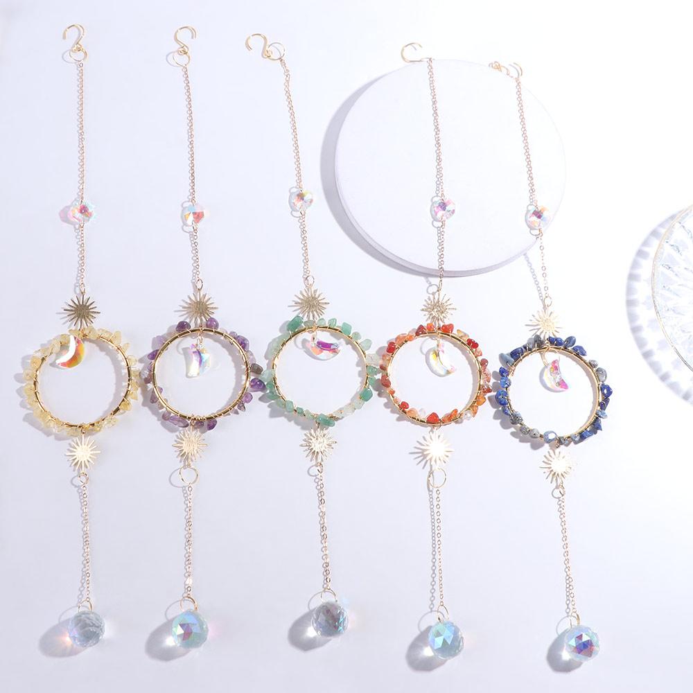 Craft Natural Sun Catcher Rotating Hanging Crystal Pendant Colorful Creative Rainbow Wind Chime Car
Craft Natural Sun Catcher Rotating Hanging Crystal Pendant Colorful Creative Rainbow Wind Chime Car
