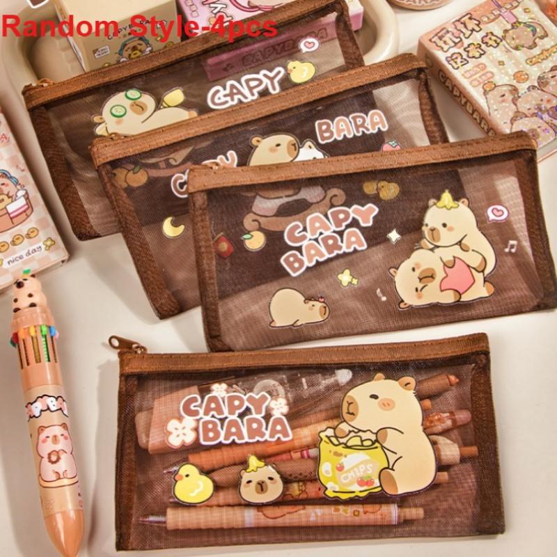 4pcs Capybara Transparent File Bag Large Capacity Organizer School Office Portable Document Storage Documents Travel Accessories
4pcs Capybara Transparent File Bag Large Capacity Organizer School Office Portable Document Storage Documents Travel Accessories