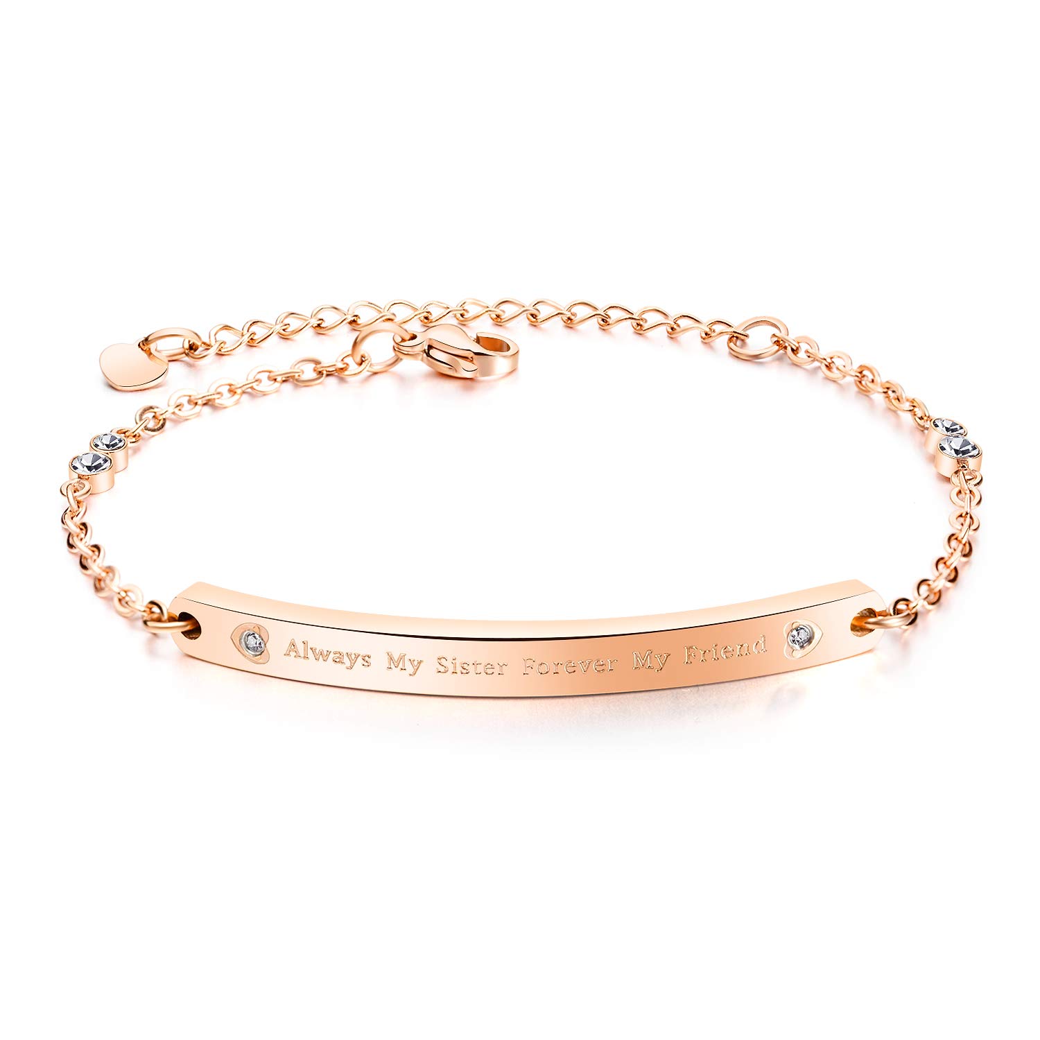Rockyu Bracelet Pink Gold 18k Zircon Free Titanium Bracelet Adjustable Size Bracelet Commemorative Popular Gift Women s
Rockyu Bracelet Pink Gold 18k Zircon Free Titanium Bracelet Adjustable Size Bracelet Commemorative Popular Gift Women s