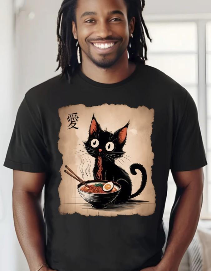 Funny Cat Ramen Japanese Kawaii Anime Black T-Shirt, S-5XL Unisex T-Shirt XL
Funny Cat Ramen Japanese Kawaii Anime Black T-Shirt, S-5XL Unisex T-Shirt XL