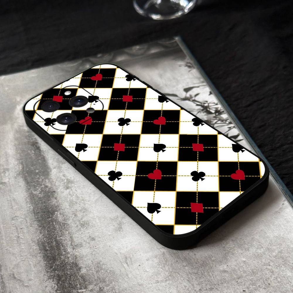 Playing Cards Phone Case Black Silicone Soft Shell For IPhone 17 16 15 14 13 12 11 Air Pro Max Plus Hot Sale iphone 13
Playing Cards Phone Case Black Silicone Soft Shell For IPhone 17 16 15 14 13 12 11 Air Pro Max Plus Hot Sale iphone 13