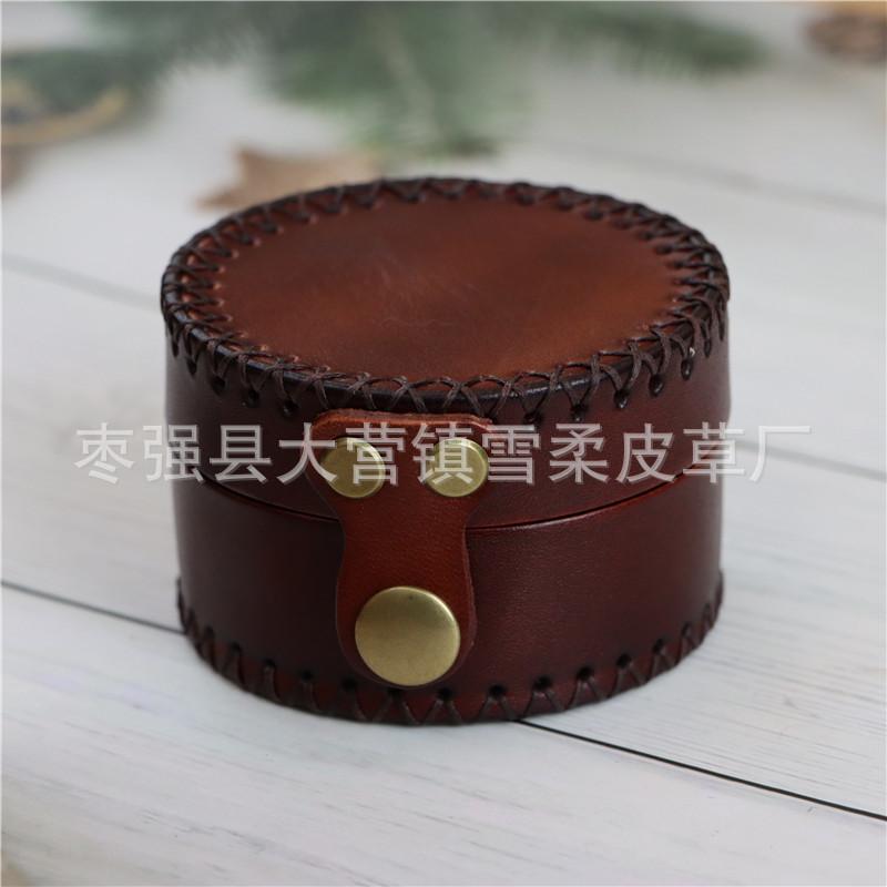 Retro Creative First-Layer Cowhide Storage Box, Bracelet, Earrings, Ring, Jewelry Box, Coin, Earphone, Small Item Storage Bucket. темно-коричневого кольору
Retro Creative First-Layer Cowhide Storage Box, Bracelet, Earrings, Ring, Jewelry Box, Coin, Earphone, Small Item Storage Bucket. темно-коричневого кольору