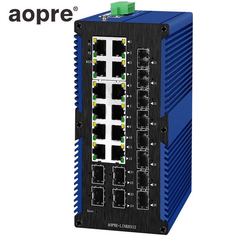 AOPRE AOPRE-LINK8312 L2 Managed Industrial Gigabit Ethernet Switch
AOPRE AOPRE-LINK8312 L2 Managed Industrial Gigabit Ethernet Switch