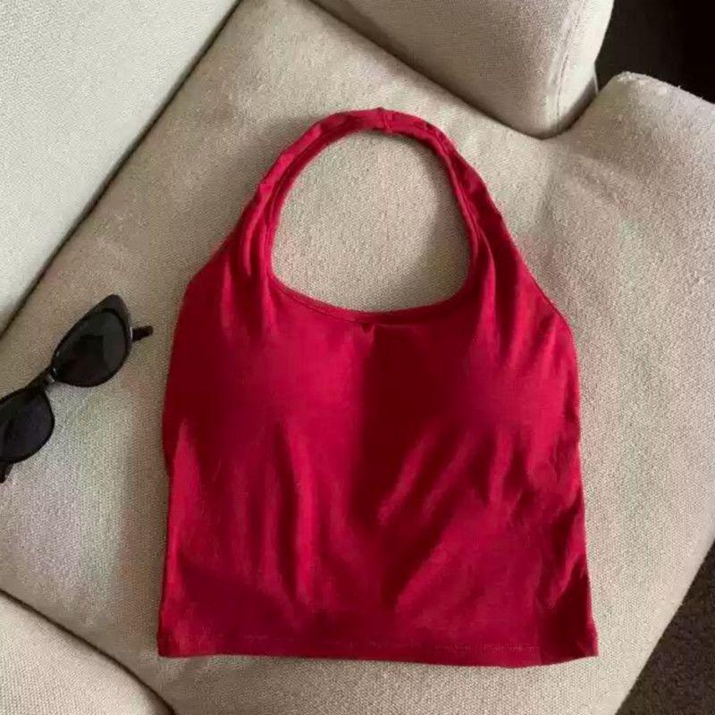 Spicy Girl Retro Red Sexy Halter Top with Chest Pads Hong Kong Style Retro Spicy (66-79 lbs) S
Spicy Girl Retro Red Sexy Halter Top with Chest Pads Hong Kong Style Retro Spicy (66-79 lbs) S