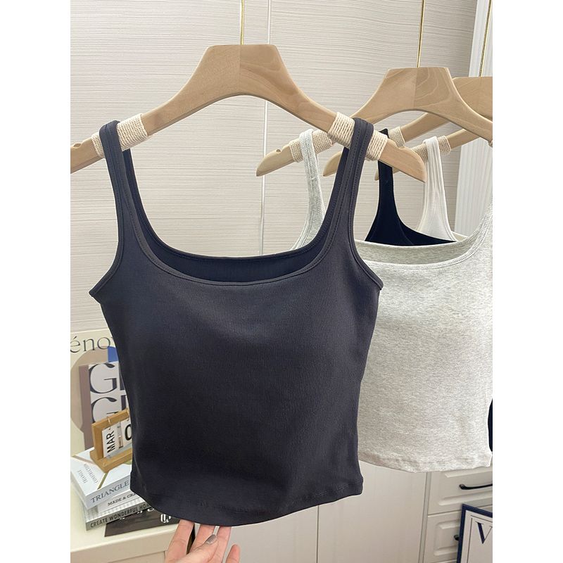 White Sling With Chest Pad Women Inner wear Spring/Summer 2025 New Beauty Back Bra Integrated Vest Slim fit Base Top Dark Gray Free size (45.00 kg-62.50 kg
White Sling With Chest Pad Women Inner wear Spring/Summer 2025 New Beauty Back Bra Integrated Vest Slim fit Base Top Dark Gray Free size (45.00 kg-62.50 kg