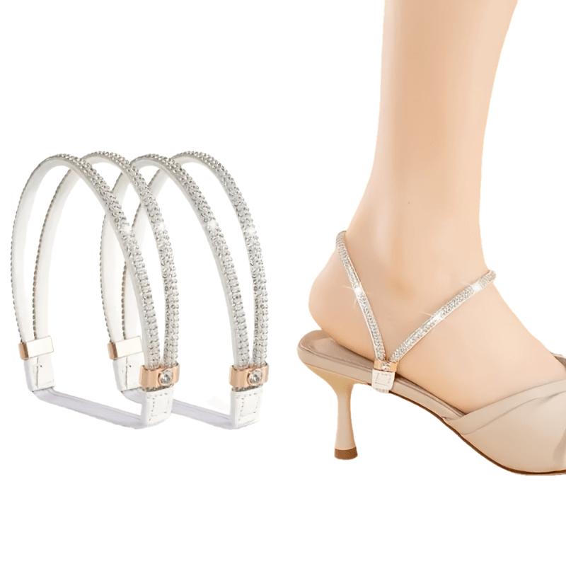 Single Rhinestone Shoelace Anti-Slip Accessory, Easy Strap-On Design to Secure Shoes & Stop Heel Slipping білий
Single Rhinestone Shoelace Anti-Slip Accessory, Easy Strap-On Design to Secure Shoes & Stop Heel Slipping білий