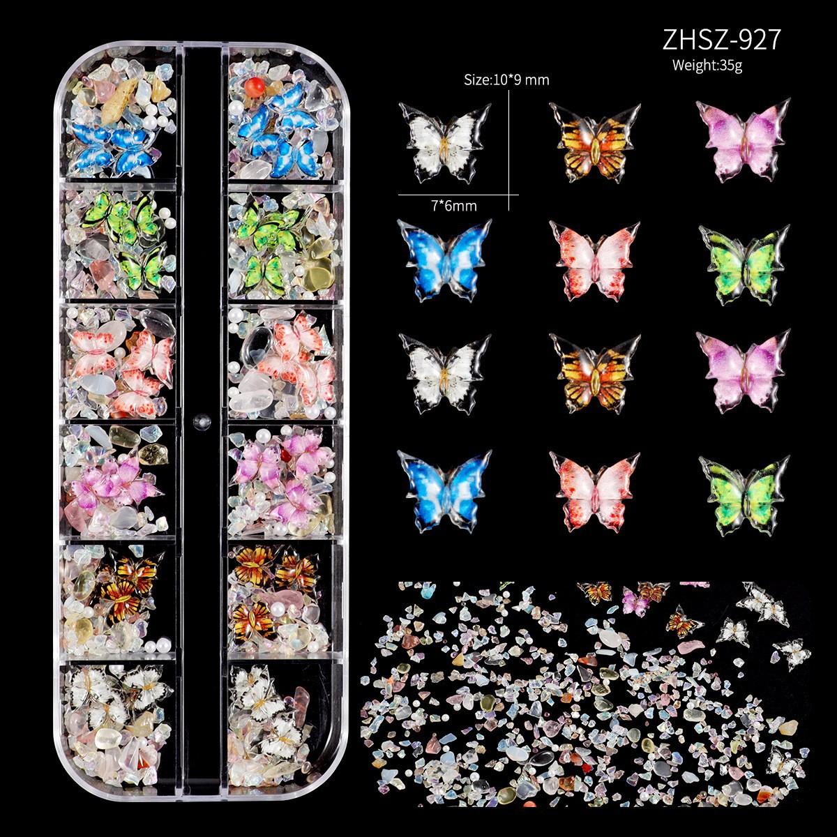 12 Grid Resin Acrylic Three-Dimensional Butterfly Ice Transparent Irregular Gravel Nail Art Jewelry Mixed
12 Grid Resin Acrylic Three-Dimensional Butterfly Ice Transparent Irregular Gravel Nail Art Jewelry Mixed