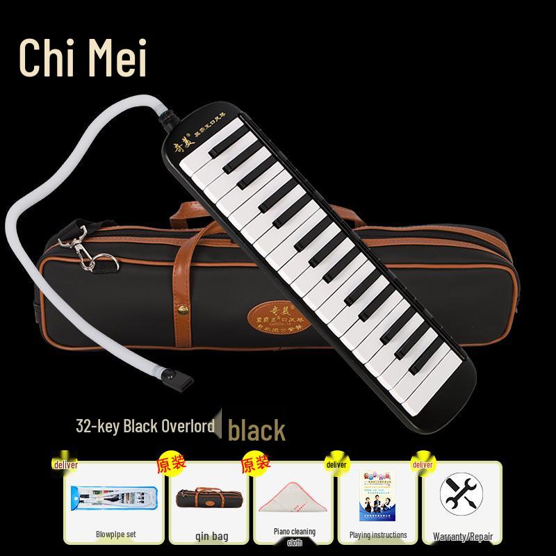Chimei Black Overlord Harmonica - 37/32 Keys for Students, Children, Beginners, and Professionals
Chimei Black Overlord Harmonica - 37/32 Keys for Students, Children, Beginners, and Professionals
