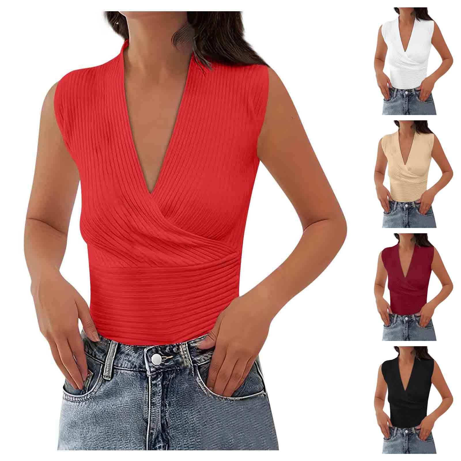 Летняя женская однотонная туника без рукавов с v-образным вырезом, повседневная футболка в уличном стиле, топы, майка
Летняя женская однотонная туника без рукавов с v-образным вырезом, повседневная футболка в уличном стиле, топы, майка