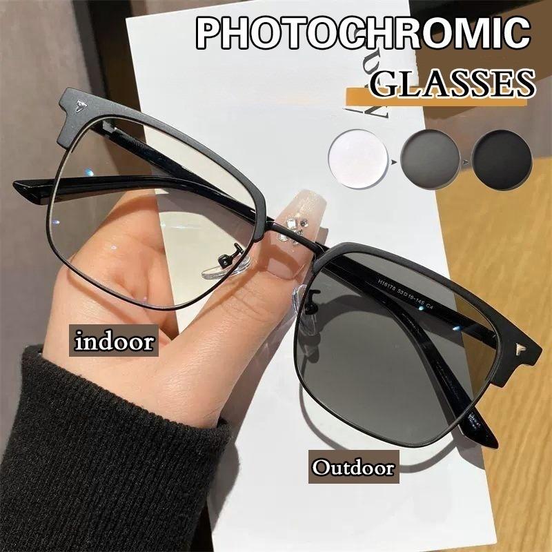 Photochromic Anti Radiation Blue Light Eyeglasses Square Metal Frame Computer Glasses for Women Men Replaceable Lens чорний
Photochromic Anti Radiation Blue Light Eyeglasses Square Metal Frame Computer Glasses for Women Men Replaceable Lens чорний