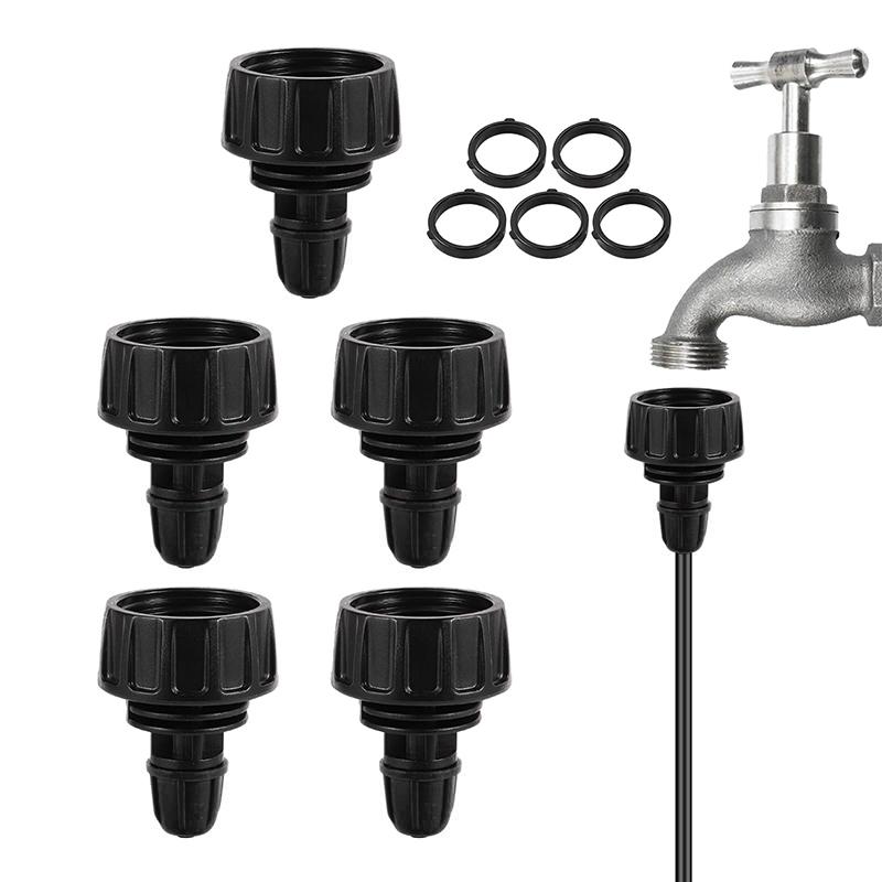 5pcs Garden Hose Adapter Lock Barbed Design For Garden Tap 3/4 To 1/4 Drip Irrigation Tubing Pipe Connector Garden Accessories
5pcs Garden Hose Adapter Lock Barbed Design For Garden Tap 3/4 To 1/4 Drip Irrigation Tubing Pipe Connector Garden Accessories