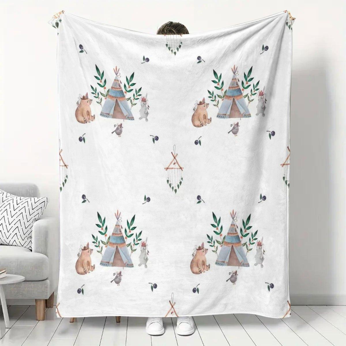 Cozy camping themed flannel blanket, perfect for all seasons, perfect for sofa, bed, ideal gift for camping accessories 100x150cm
Cozy camping themed flannel blanket, perfect for all seasons, perfect for sofa, bed, ideal gift for camping accessories 100x150cm