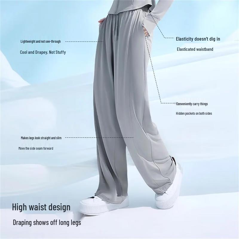 KAZUKOIN Women s Ice Silk Straight-Leg Wide-Leg Pants L
KAZUKOIN Women s Ice Silk Straight-Leg Wide-Leg Pants L