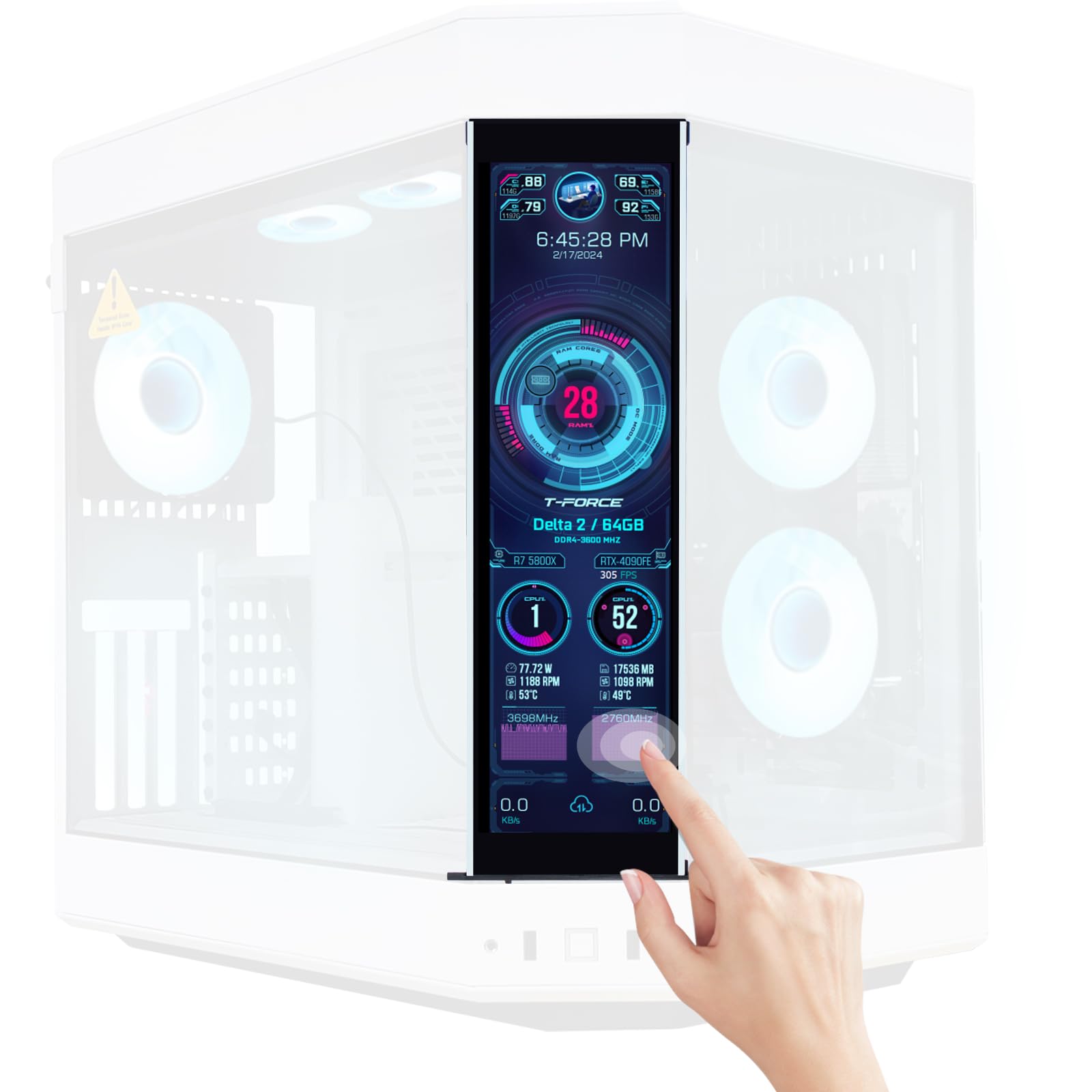 GeeekPi IPS LCD Screen Monitor FHD 1920x515 Fit for DIY Y60 PC Case CPU GPU Secondary Monitor Dual Plug and Up to 10 Points 12.6 Display, Panel,
GeeekPi IPS LCD Screen Monitor FHD 1920x515 Fit for DIY Y60 PC Case CPU GPU Secondary Monitor Dual Plug and Up to 10 Points 12.6 Display, Panel,