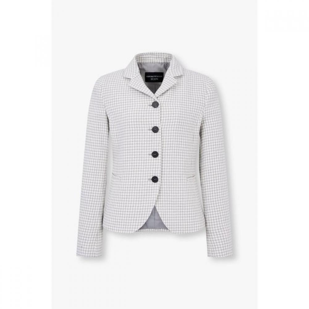 Emporio Armani Women S houndStooth Single Jacket A525102515 44
Emporio Armani Women S houndStooth Single Jacket A525102515 44