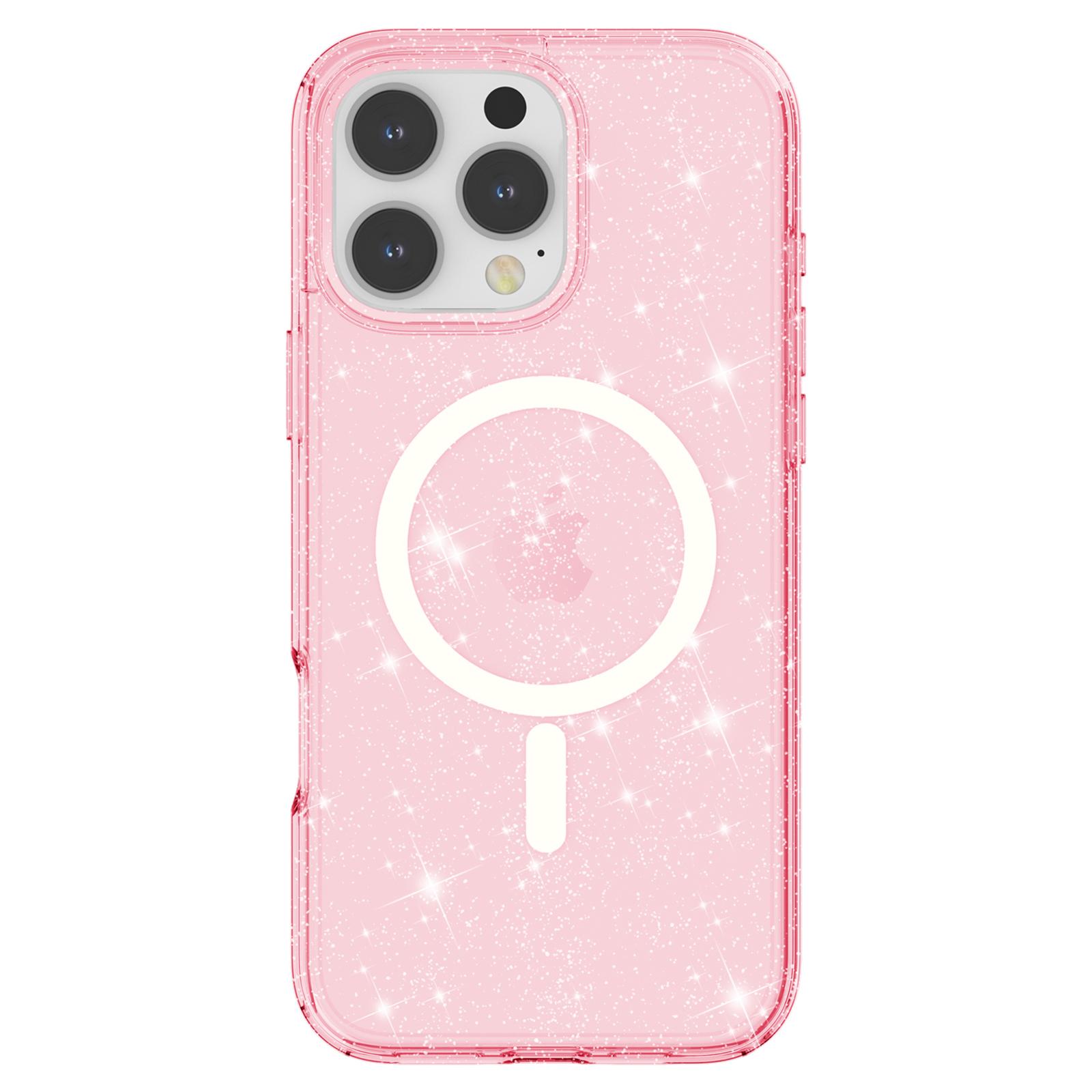 For iPhone 16 Pro Magnetic Case Compatible with MagSafe PC+TPU Glitter Phone Cover Pink
For iPhone 16 Pro Magnetic Case Compatible with MagSafe PC+TPU Glitter Phone Cover Pink