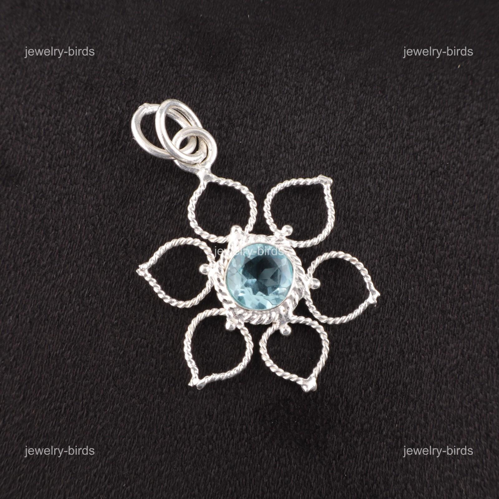 Round Sky Blue Topaz Stone Sterling Silver Daughter Gift Artisan Pendant Jewelry PP-18-7
Round Sky Blue Topaz Stone Sterling Silver Daughter Gift Artisan Pendant Jewelry PP-18-7