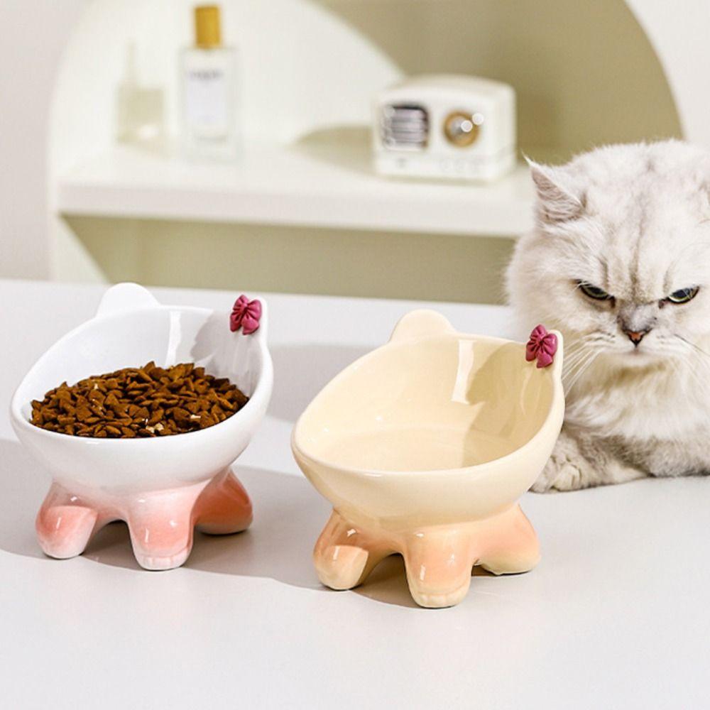 Cute Cat Bowl Ceramic Pet Drinking Feeder Pet Supplies Pet High Foot Bowl Neck Protection белый
Cute Cat Bowl Ceramic Pet Drinking Feeder Pet Supplies Pet High Foot Bowl Neck Protection белый