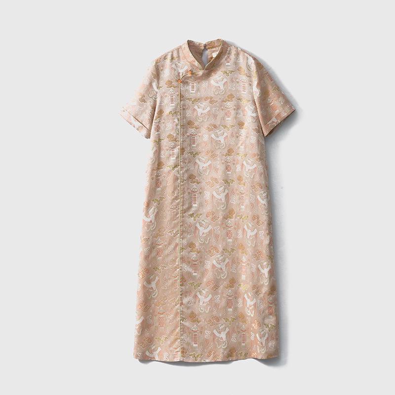 Two-Sided Contrast Silk Jacquard Lolita Dress – Loose, Short-Sleeved, A-Line Summer Style Medium
Two-Sided Contrast Silk Jacquard Lolita Dress – Loose, Short-Sleeved, A-Line Summer Style Medium