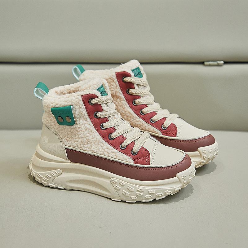 Женские зимние сапоги 2024 года, новые теплые плюшевые туфли, модные, устойчивые к холоду, на толстой подошве, со шнуровкой, увеличивающие рост, нескользящие хлопковые сапоги 35 красный
Женские зимние сапоги 2024 года, новые теплые плюшевые туфли, модные, устойчивые к холоду, на толстой подошве, со шнуровкой, увеличивающие рост, нескользящие хлопковые сапоги 35 красный