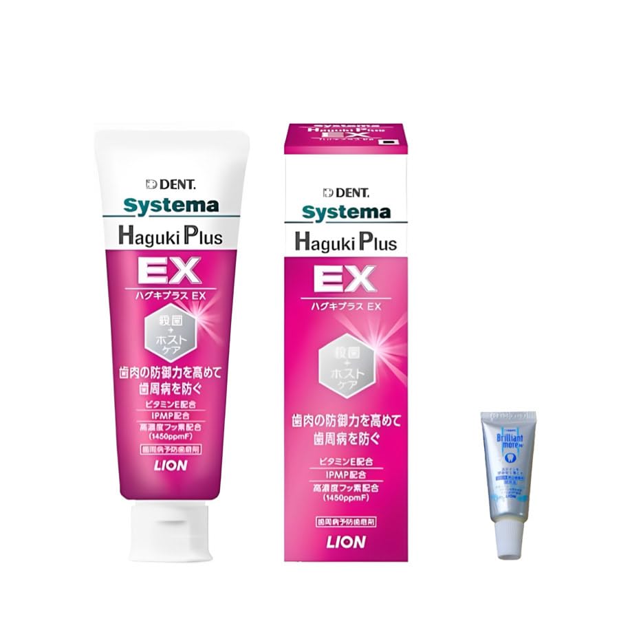 Lion Dental Materials Dent Systema Hugki Plus EX 90 г поставляется с 1 шт. Brilliant More Quasi-drug (1 кусок) (19g) 
Lion Dental Materials Dent Systema Hugki Plus EX 90 г поставляется с 1 шт. Brilliant More Quasi-drug (1 кусок) (19g)