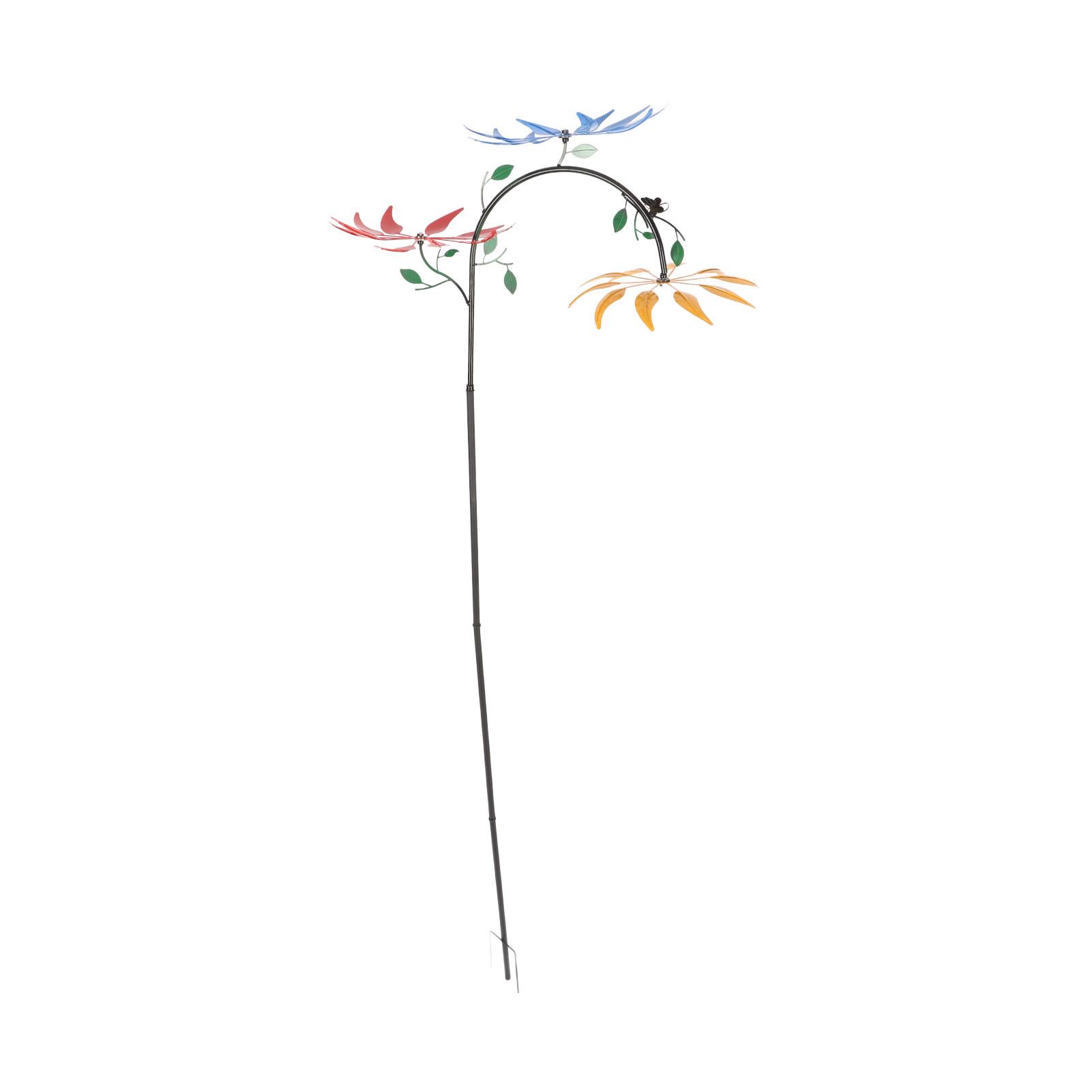 Ветряная мельница с разноцветными цветами и 3 зелеными листьями, привлекающая внимание, большая
Ветряная мельница с разноцветными цветами и 3 зелеными листьями, привлекающая внимание, большая