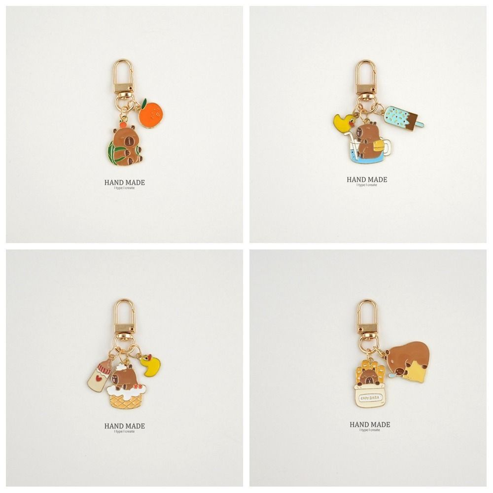 Lovely Animal Cute Key Ring New Design Bag Pendant Trendy Cartoon Capybara Keychains Gifts Style 4
Lovely Animal Cute Key Ring New Design Bag Pendant Trendy Cartoon Capybara Keychains Gifts Style 4
