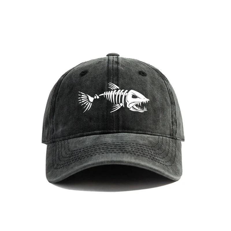 Fishbone Baseball Cap Summer Distressed Dad Hats Men Outdoor Fishing Skeleton Fish Bone Caps
Fishbone Baseball Cap Summer Distressed Dad Hats Men Outdoor Fishing Skeleton Fish Bone Caps