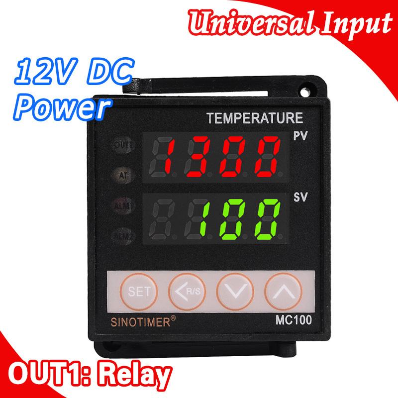 Digital PID TEMPERATURE CONTROLLER REGULATOR Thermostat in Power 24V DC AC, Thermocouple K J E PT100 sensor Input, Relay Output Power Supply 12VDC
Digital PID TEMPERATURE CONTROLLER REGULATOR Thermostat in Power 24V DC AC, Thermocouple K J E PT100 sensor Input, Relay Output Power Supply 12VDC