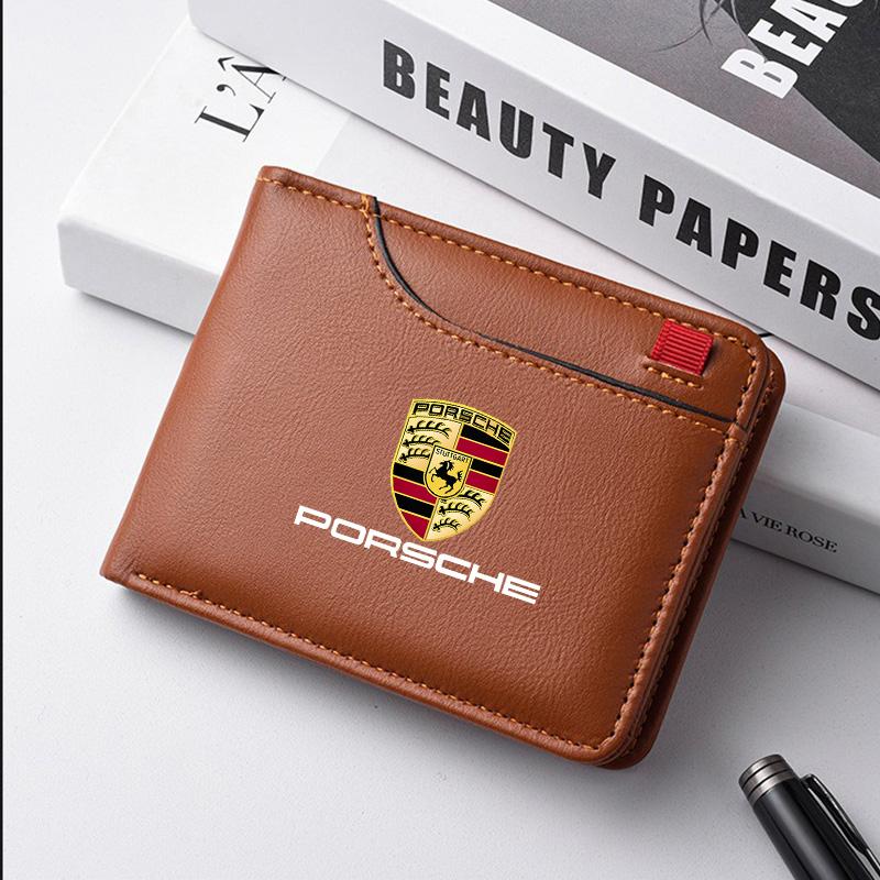 Leather Car Emblem Wallet Credit Card Coins Purse Money Bag for Porsche Panamera Cayenne Taycan 911 718 Macan Carrera-GT 928 968 коричневий
Leather Car Emblem Wallet Credit Card Coins Purse Money Bag for Porsche Panamera Cayenne Taycan 911 718 Macan Carrera-GT 928 968 коричневий