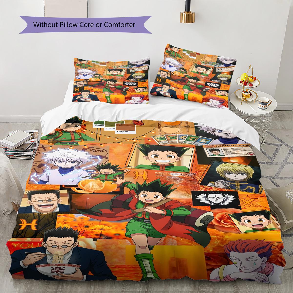 Hunter x Hunter Pattern Bedding Ensemble Pillowcase & Duvet Cover Set Home Decor Birthday Gift (1 * duvet cover + 2 * pillowcase, without core) 135x200cm
Hunter x Hunter Pattern Bedding Ensemble Pillowcase & Duvet Cover Set Home Decor Birthday Gift (1 * duvet cover + 2 * pillowcase, without core) 135x200cm