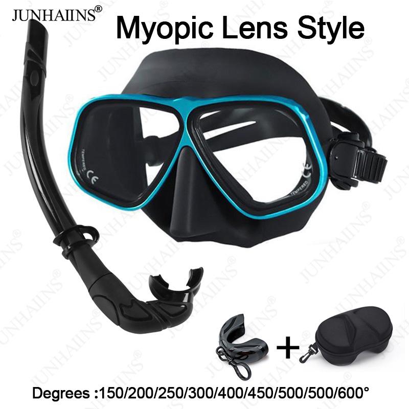 JUNHAINS Myopic Lens Free Diving Mask Low-Capacity Aluminum Alloy Glasses Frame Wet Breathing Tube For free diving, snorkeling
JUNHAINS Myopic Lens Free Diving Mask Low-Capacity Aluminum Alloy Glasses Frame Wet Breathing Tube For free diving, snorkeling